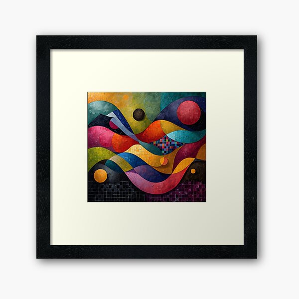 Item preview, abstract geometric fractal design print designed and sold by dcrc.