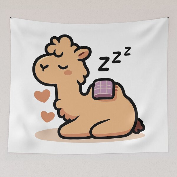 Item preview, Cute Camel Sleeping designed and sold by BluRockDesigns.