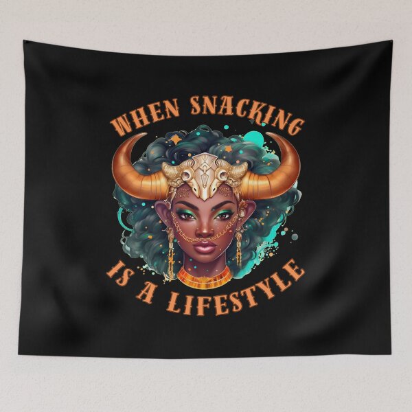Item preview, When Snacking Is A Lifestyle. taurus constellation designed and sold by ZodiacWonders.