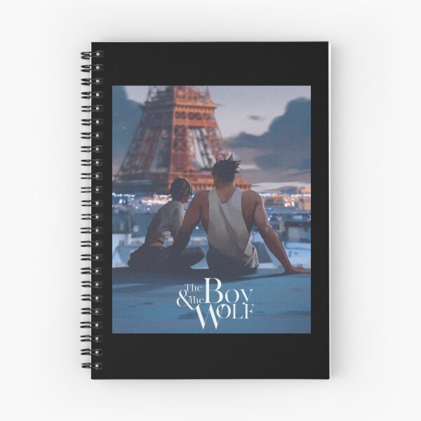 Item preview, The boy and the wolf Eiffel tower at night designed and sold by OnlyForWeebs.