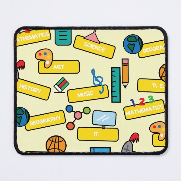 Item preview, School subjects cute version 1 designed and sold by fluffyfamcraft.