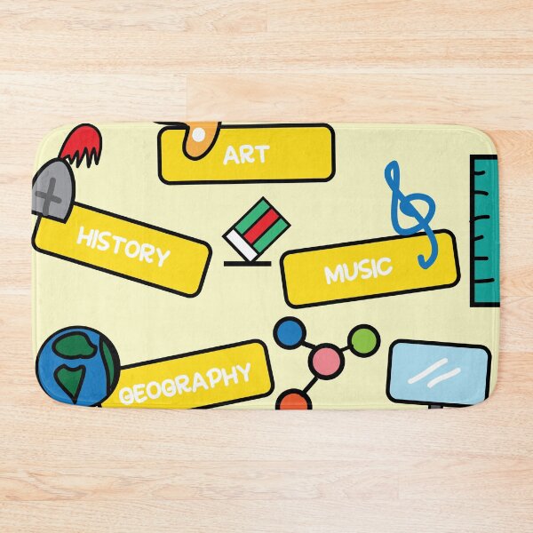 Item preview, School subjects cute version 1 designed and sold by fluffyfamcraft.