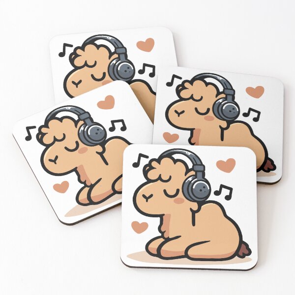 Item preview, Cute Camel Listening To Music designed and sold by BluRockDesigns.