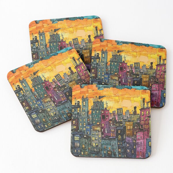 Item preview, City Scape - Sunset Skyline designed and sold by HausKatz.