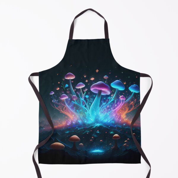 Item preview, Luminescent Void: Bioluminescent Mushrooms on a Dark Barren Planet designed and sold by ZipperDragon88.
