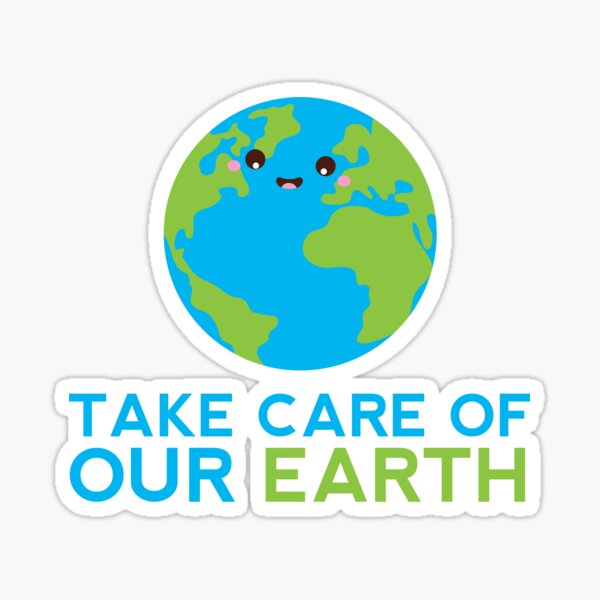 caring for the earth ステッカー