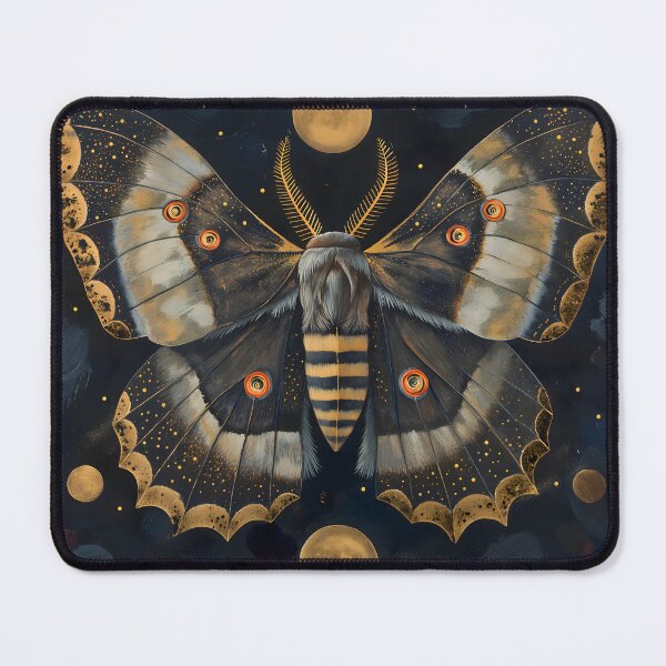 Item preview, Celestial Dance: Moth and the Golden Moons designed and sold by EclipseArtisan.