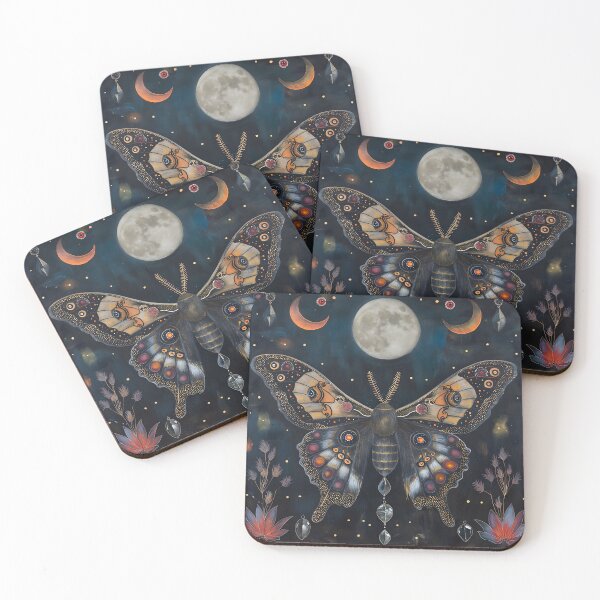 Item preview, Mystic Moth: A Tapestry of Night and Nature designed and sold by EclipseArtisan.