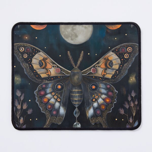 Item preview, Mystic Moth: A Tapestry of Night and Nature designed and sold by EclipseArtisan.