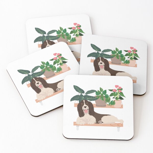 Item preview, Springer Spaniel And Plants designed and sold by TheAnimalZ00.