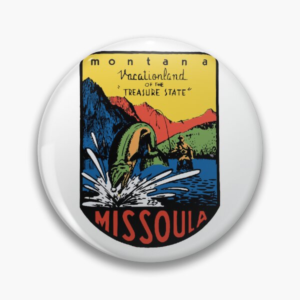 Item preview, Vintage Style Missoula Montana Decal Design designed and sold by Decal Mania.