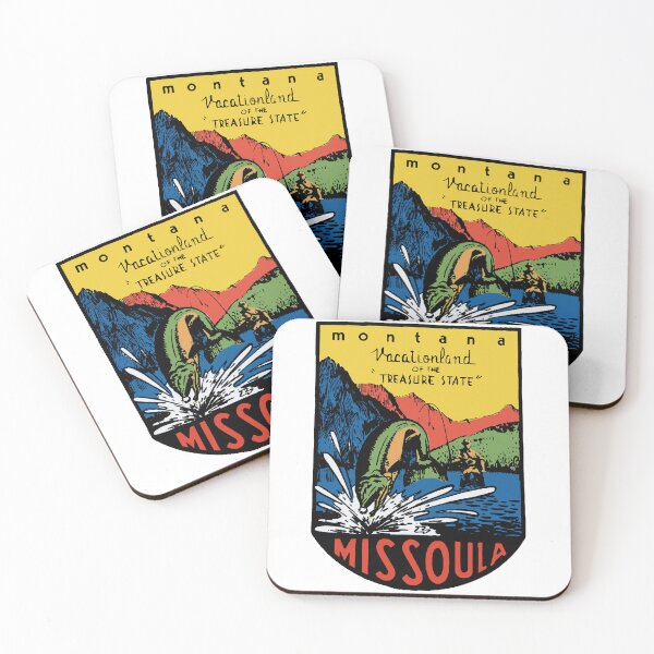 Item preview, Vintage Style Missoula Montana Decal Design designed and sold by Decal Mania.