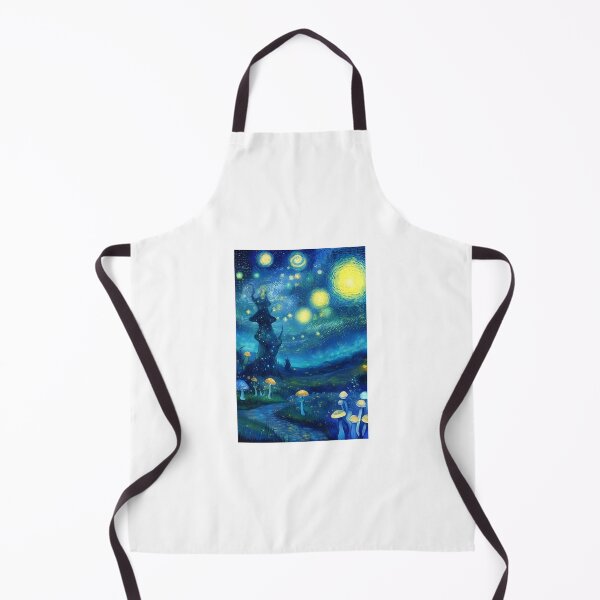 Item preview, Blue Starry Night - Magic Mushroom Forest #3 designed and sold by Scarlet Swan.