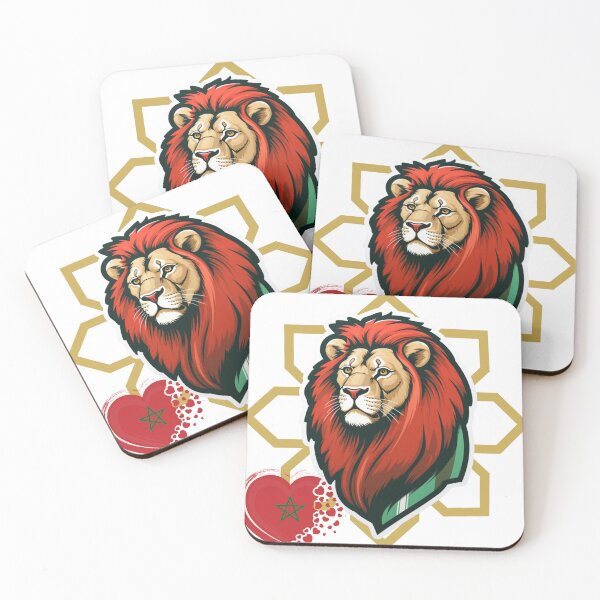 Item preview, Morocco Maroc المنتخب المغربي T-Shirt, soccer lion designed and sold by MarwenLabShop.
