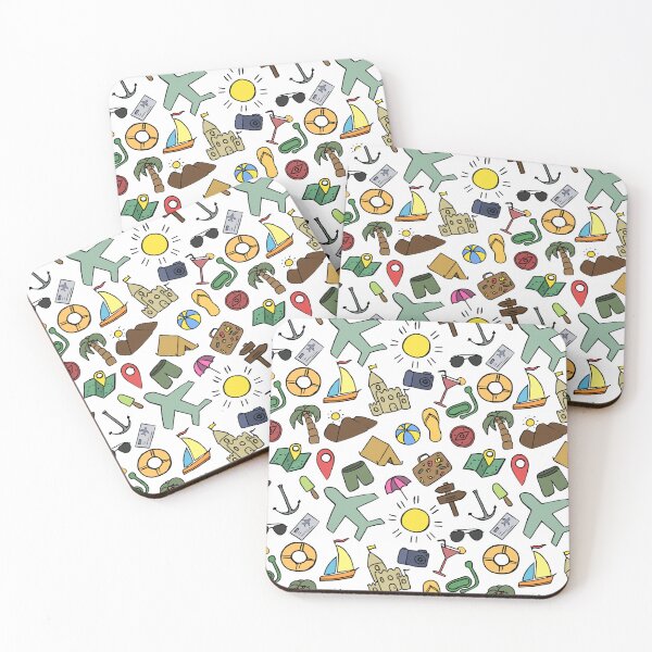 Item preview, Seamless Vacation Pattern designed and sold by Funwaytrend.