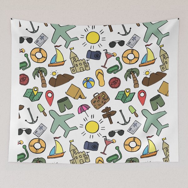 Item preview, Seamless Vacation Pattern designed and sold by Funwaytrend.