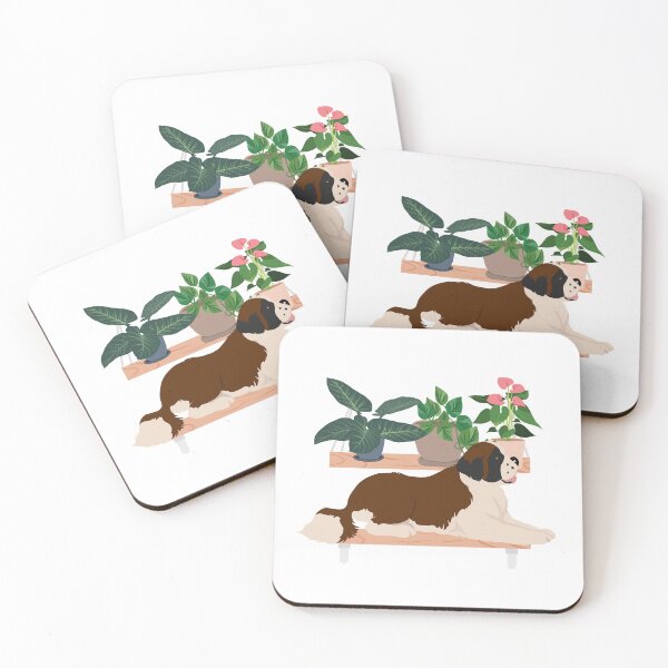 Item preview, Saint Bernard And Plants designed and sold by TheAnimalZ00.