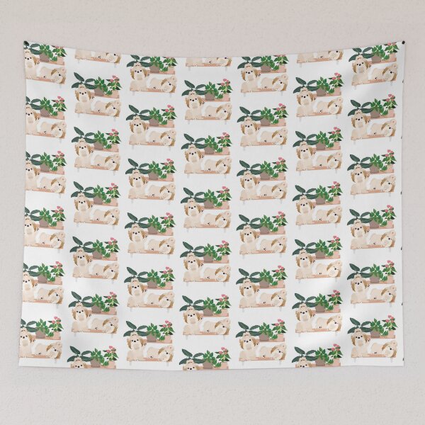 Item preview, Shih Tzus And Plants designed and sold by TheAnimalZ00.