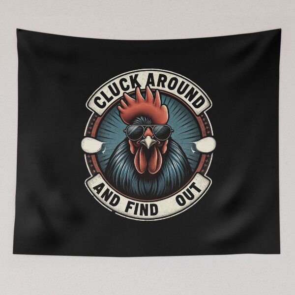 Item preview, Cluck Around And Find Out Funny Chicken Rooster T-Shirt designed and sold by MAPDDesigns.