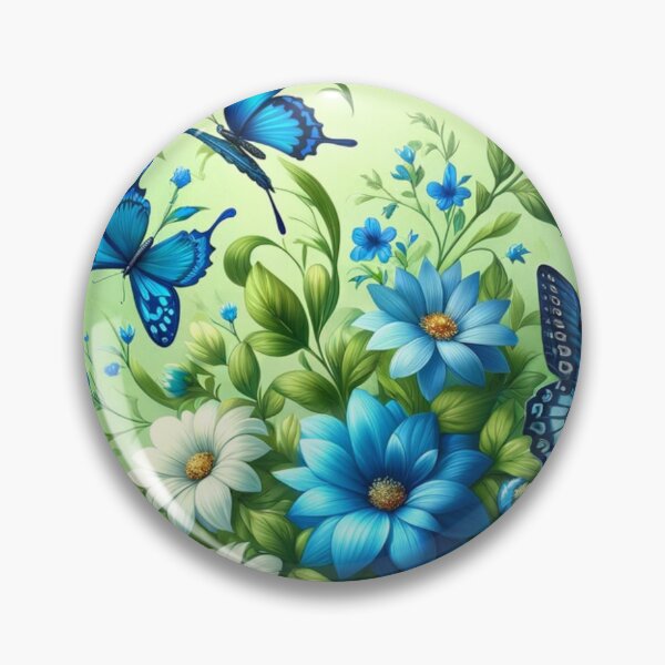 Item preview, Butterflies And Floral With Green Background designed and sold by mymagicstoreus.