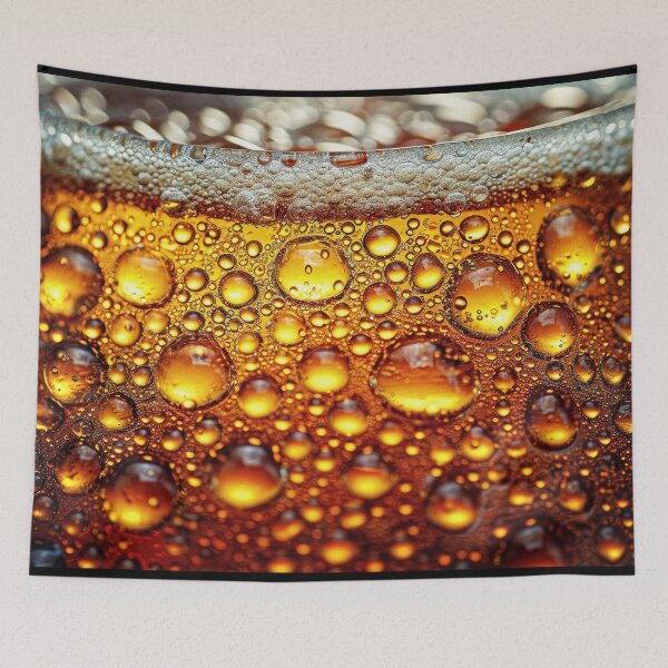Item preview, A Close Up of a Glass of Beer -- Landscape designed and sold by jecphotography and art.