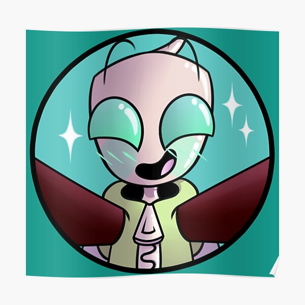 Invaderzim Posters Redbubble - invader zim detailed gir robot suit roblox invader zim meme on