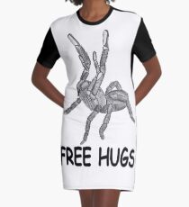 Free hugs spider Graphic T-Shirt Dress