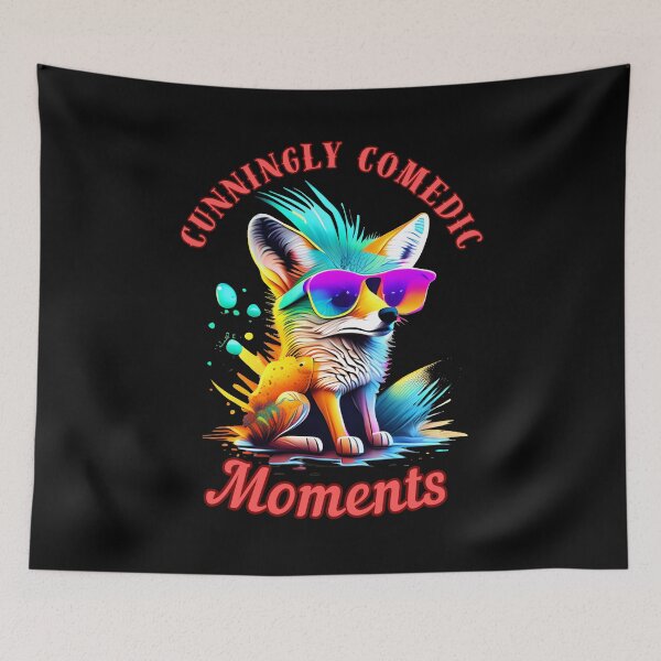 Item preview, Cunningly Comedic Moments. fox head designed and sold by FoxVibes.