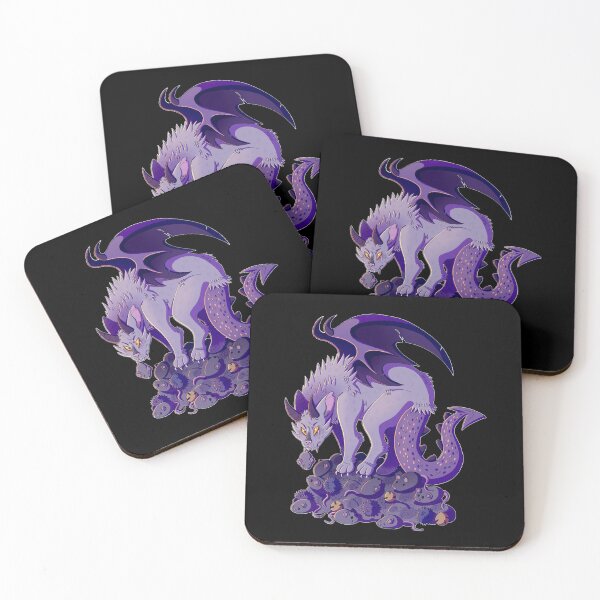 Item preview, Purple Dragon Kitty Cat designed and sold by skybluekitty.