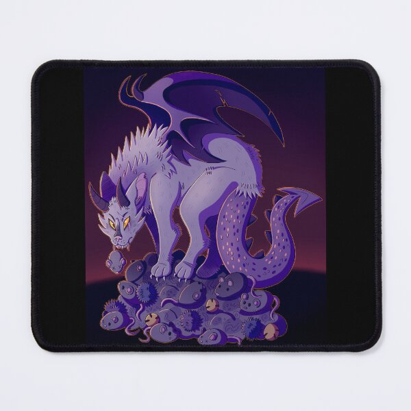 Item preview, Purple Dragon Kitty Cat designed and sold by skybluekitty.