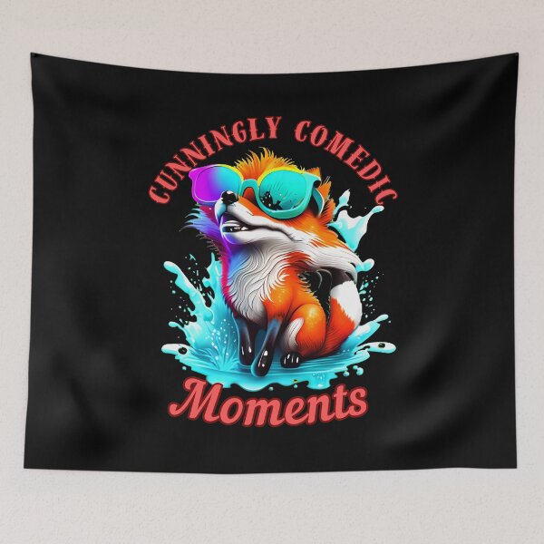 Item preview, Cunningly Comedic Moments. retro fox designed and sold by FoxVibes.
