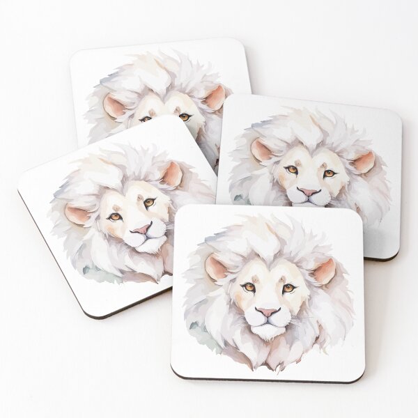 Item preview, Cute white lion designed and sold by Grypis.