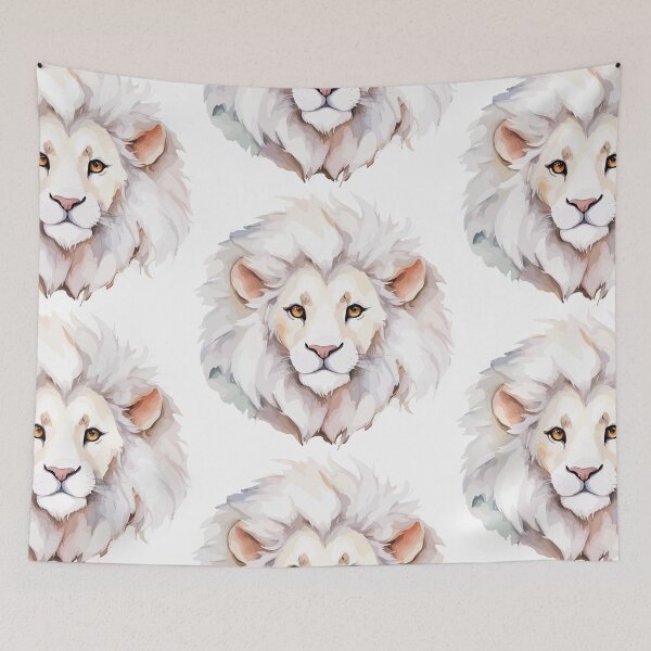 Item preview, Cute white lion designed and sold by Grypis.