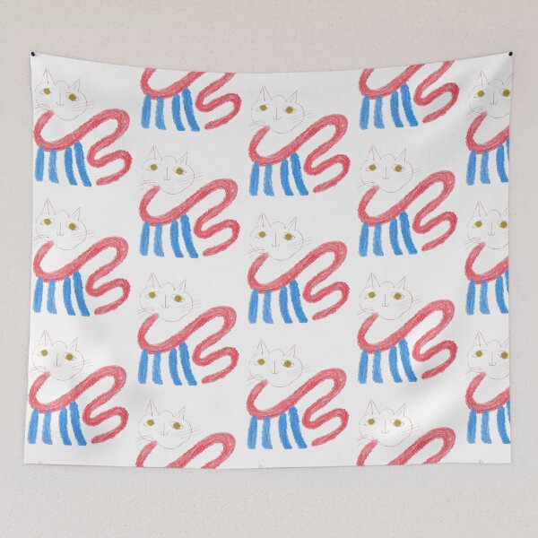 Item preview, Ugly snake cat hand drawing  designed and sold by Thespacerocket.