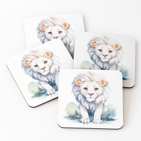 Item preview, Cute white lion designed and sold by Grypis.