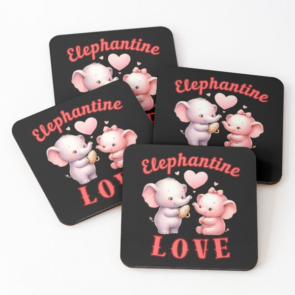 Item preview, Elephantine Love. colorful elephant designed and sold by ElephantVibes.