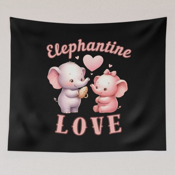 Item preview, Elephantine Love. elephant face designed and sold by ElephantVibes.