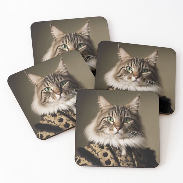 Item preview, Anthropomorphic Cat Collection - Domestic Longhair #100 Mackerel Tabby Cat designed and sold by elektronen.