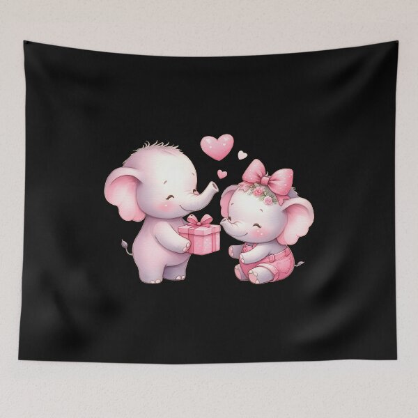 Item preview, Valentine Elephant designed and sold by ElephantVibes.