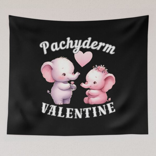 Item preview, Pachyderm Valentine designed and sold by ElephantVibes.