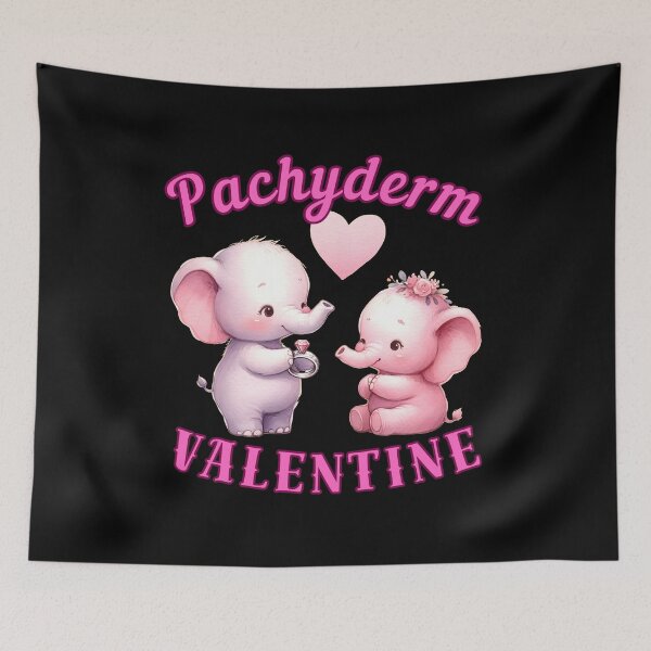 Item preview, Pachyderm Valentine. elephant head designed and sold by ElephantVibes.