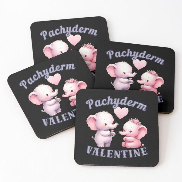 Item preview, Pachyderm Valentine. elephant portrait designed and sold by ElephantVibes.