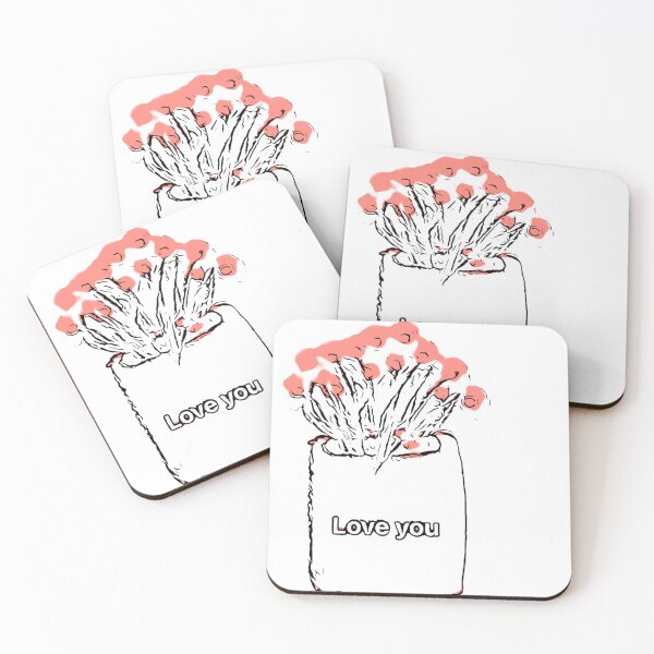 Item preview, Love you vase an flowers  designed and sold by Tonyasartprints.