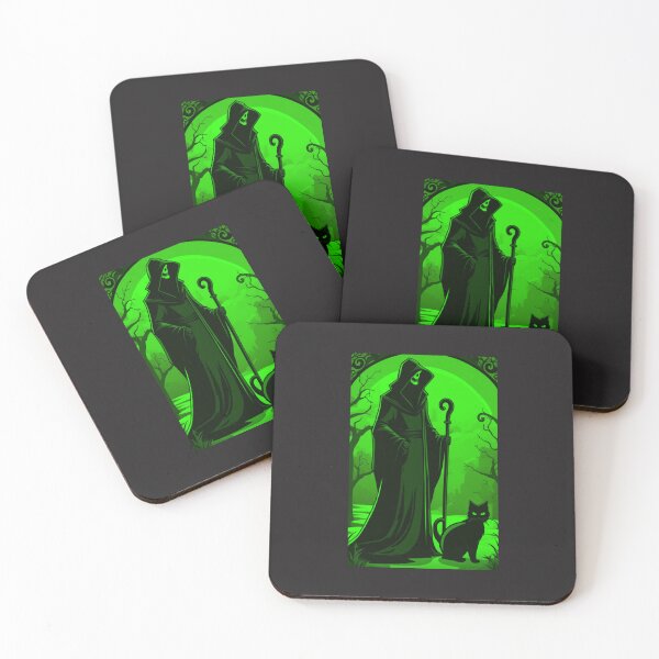 Item preview, Grim Reaper Takes Black Cat For a Walk designed and sold by TheDarkWardrobe.