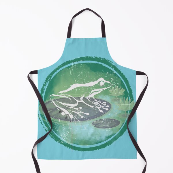 Item preview, Frog on Lily Pad - White Ink Watercolor designed and sold by HausKatz.