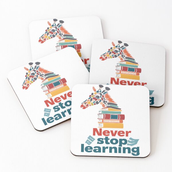 Item preview, Reach New Heights with Knowledge: Motivational Giraffe Bookworm designed and sold by Onlineeye.