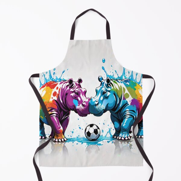 Item preview, Hippos Playing Soccer designed and sold by SexyDigitalArt.