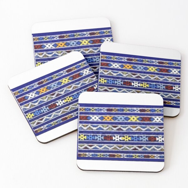 Item preview, Morocco Blue and White Décor Beautiful Design Inspired by Moroccan Rugs  designed and sold by InPrintedWord.