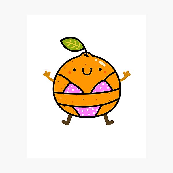 Artikelvorschau, Kawaii Orange im Bikini entworfen und verkauft von kawaiilife.