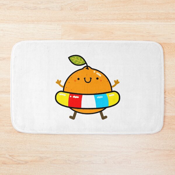 Item preview, Kawaii Orange With Pool Floatie designed and sold by kawaiilife.